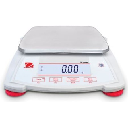 OHAUS Ohaus® Scout® SPX1202 Electronic Portable Balance with LCD Display, 1200g x 0.01g 30253022